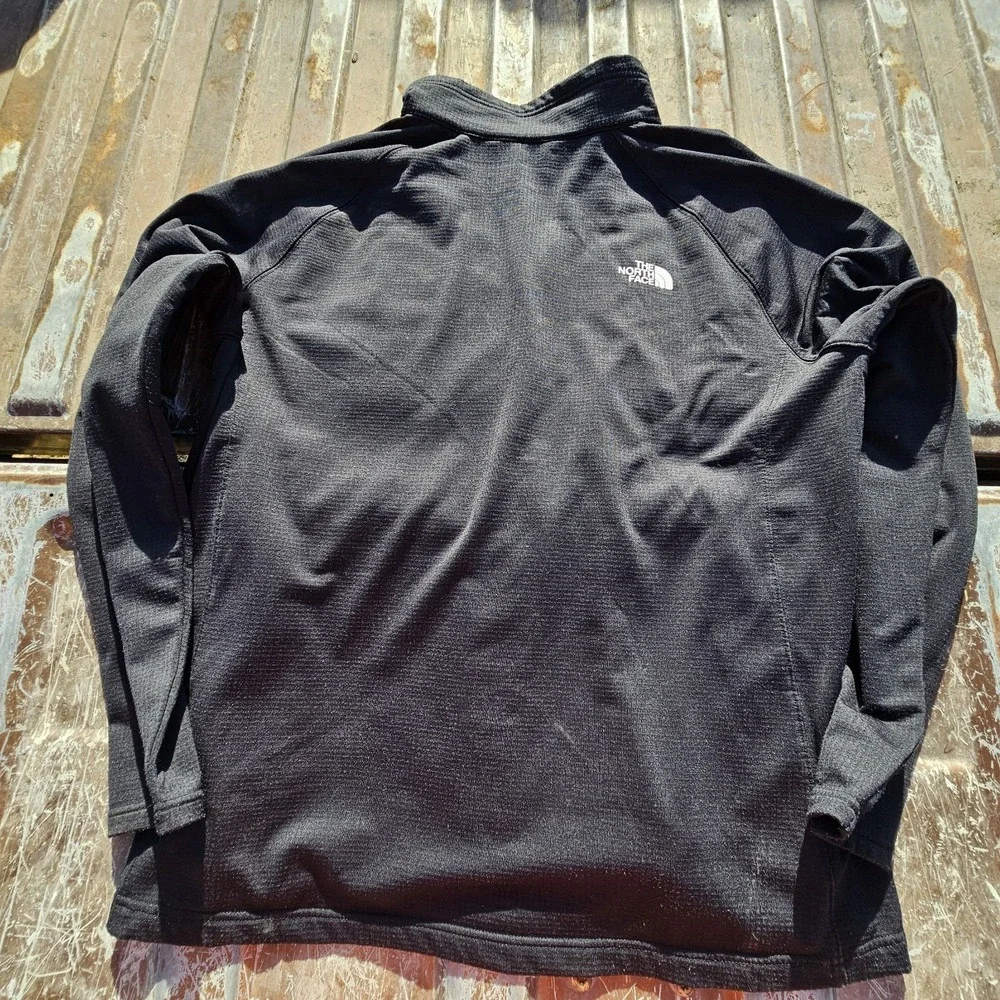 North Face Jacket Mens 2XL Black Full Zip Mountain Peaks Outdoor S20 NF0A47FD